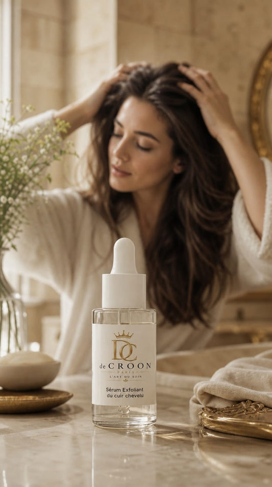 de CROON Paris — Sérum Scalp Expert  Cuir Chevelu Purifié · Cheveux Plus Forts · Volume Retrouvé